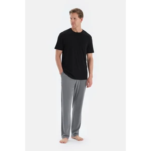 Antrasıt Patlet Detaylı Düz Paça Pantolon