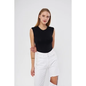 Sıfır Kol Bisiklet Yaka Badi Viskon Likralı Body 109