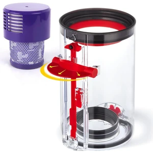 Dyson V10 SV12 Elektrikli Süpürge Haznesi Için Geliştirilmiş Toz Haznesi, Dyson V10 Haznesi Için Büyük Hazne Yedek Parça No. 969509-01 (Yurt Dışından)