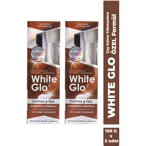White Glo Çay - Kahve İçenlere Beyazlatıcı Diş Macunu 150 g Avantajlı Paket X 2 Adet