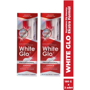 White Glo Beyazlatıcı Diş Macunu Ekstra Formül 150g Avantajlı Paket X 2 Adet