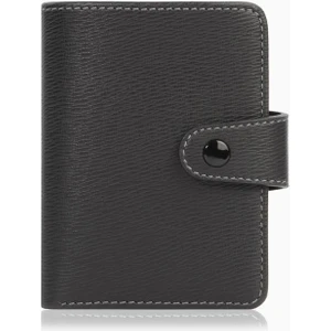 Cengiz Pakel Küçük Boy Şeffaf Bölmeli Unisex Kartlık - 2519 - Siyah