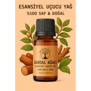 Di Natural Sandal Ağacı Uçucu Yağ Saf Doğal Esans Buhurdanlık Difüzör Oda Esansı 10 ml