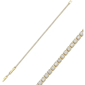 2mm 14K Rengi Su Yolu Bileklik