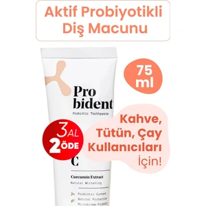Aktif Probiyotik Diş Macunu Zerdeçal Özüt Ilaveli Doğal Beyazlık