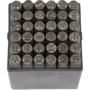PT03042 36 Parça Çelik Harf ve Rakam 4mm