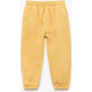 Pamuklu Beli Bağcıklı Cepli Basic Jogger Pantolon