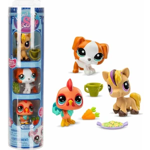 Littlest Pet Shop Minişler 3’lü Figür Seti S3 - 163&AMP;164&AMP;165 At, Horoz ve Yavru Köpek