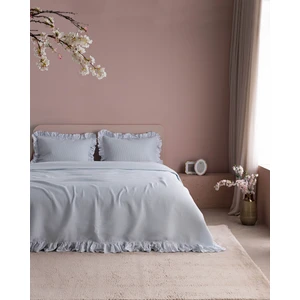 Fidelitas Çift Kişilik %100 Pamuk Yatak Örtüsü - Mavi