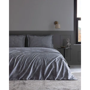 Madame Coco Vannes Çift Kişilik %100 Pamuk Baskılı Saten Nevresim Takımı - Taş