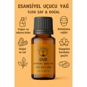 Di Natural Oud Uçucu Yağ Saf Doğal Esans Buhurdanlık Difüzör Oda Esansı 10 ml
