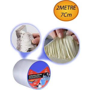 Çatı Izolasyon (7 cm x 2 Mt) Su Sızdırmazlık Geçirmezlik Yalıtım Çamur Tamir Çatlak Boru Bant Bandı