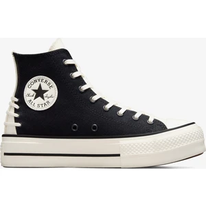 Chuck Taylor All Star Crafted Laces Lift Unisex Siyah Platform Sneaker