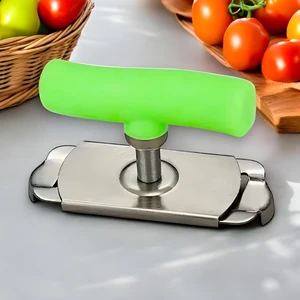 Kavanoz Kapağı Açma Aparatı Paslanmaz Çelik-Yeşil
