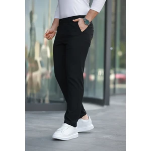 Mero Life Erkek Siyah Italyan Kesim Slimfit Kumaş Pantolon