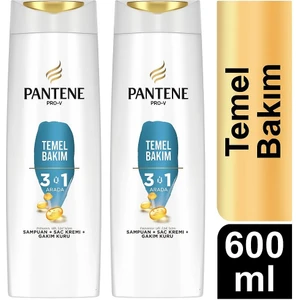 Temel Bakım 3'ü1 Arada Şampuan 600 ml x 2