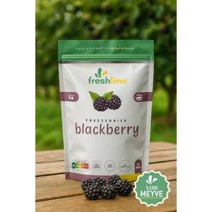 Böğürtlen Kuru Meyve Cipsi - Dondurularak Kurutulmuş Freeze Dried Çıtır Böğürtlen