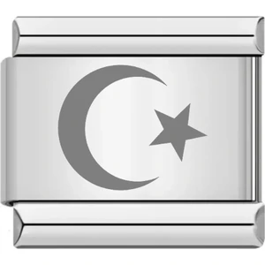 Takı Dükkanı Türk Ek Uzatma Italyan Charm Çelik Bileklik Charmı SCB31