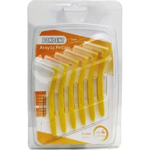 Arayüz Fırçası 0,7 mm 6'lı L tipi Sarı