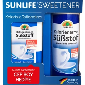 Kalorisiz Tatlandırıcı - 1200 Tablet + 300 Tablet Hediye, Almanya'da Üretilmiştir, Geleneksel Tarif, Katkı Maddesi İçermez