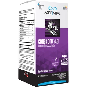 Zade Vital Çörek Otu Yağı İçeren Takviye Edici Gıda 60 Kapsül