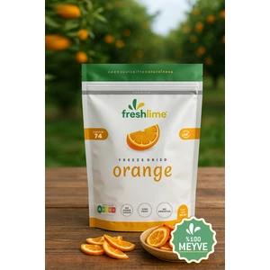 Portakal Kuru Meyve Cipsi - Dondurularak Kurutulmuş Freeze Dried Çıtır Portakal