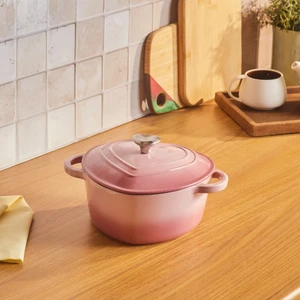 Love Demir Döküm Emayeli Tencere Pink 1,9 Lt