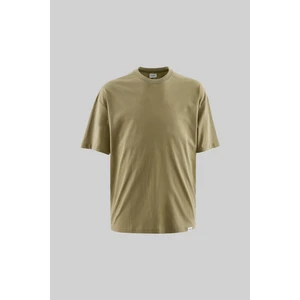 Erkek Basic Super Pamuklu Oversize Küf Yeşili Tişört