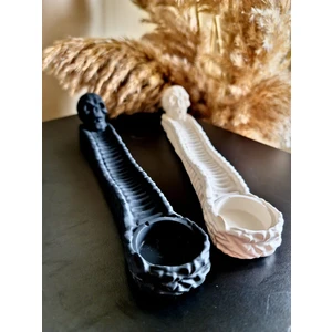 Mum Noktası Siyah Kuru Kafa Tütsülük (Tütsü Hediye) ''25 cm ''
