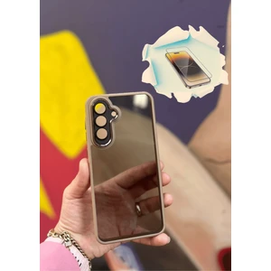 Samsung Galaxy A36 5g Uyumlu Kaliteli Sararmaz Bej-Şeffaf Kılıf - Kırılmaz Cam Hediyeli