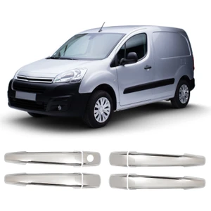 Citroen Berlingo Uyumlu 2008-2018 Krom Kapı Kolu 4 Kapı Paslanmaz Çelik