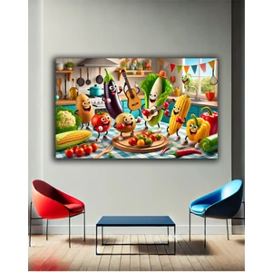 Mutfak Için Şık Duvar Kanvas Tablo