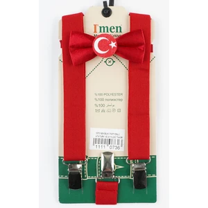 Erkek Çocuk Pantolon Askısı ve Papyon 1-12 Yaş Uyumlu