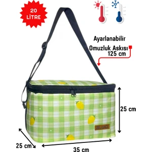 20 Litre Yemek Taşıma Termos Termal Beslenme Soğutucu Piknik Çantası