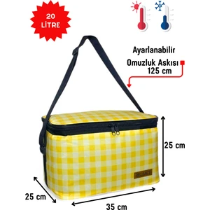 20 Litre Yemek Taşıma Termos Termal Beslenme Soğutucu Piknik Çantası