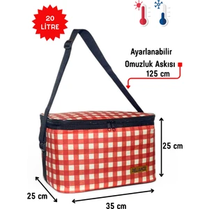20 Litre Yemek Taşıma Termos Termal Beslenme Soğutucu Piknik Çantası