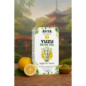 Afiya Detox Solutions Detoks Zayıflatma Çayı, Form Tutma Yuzu ve Matcha İçeren Çayı 100 GR