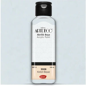 Akrilik Boya 140 Ml Koton Beyaz 3008