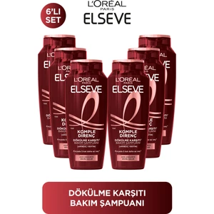 L'Oreal Paris 6'lı Elseve Komple Direnç Dökülme Karşıtı Şampuan 300ml