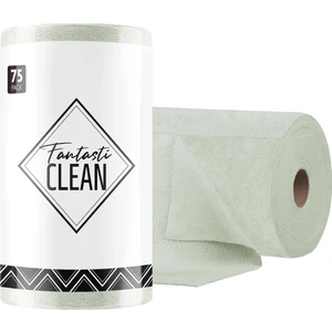 Fantasti Clean Çok Amaçlı Rulo Mikrofiber Temizlik Bezi 30X30 75 Yapraklı Yosun Yeşili