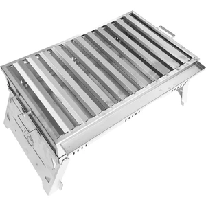 Büyük Boy Paslanmaz Katlanır Pratik Mangal (YIKANABİLİR) 55 x 30 x 25 cm MAŞA HEDİYELİ