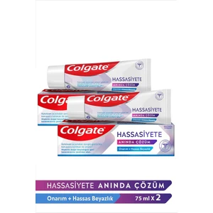 Hassasiyete Anında Çözüm Onarım ve Hassas Beyazlık Diş Macunu 75 ml X 2 Adet