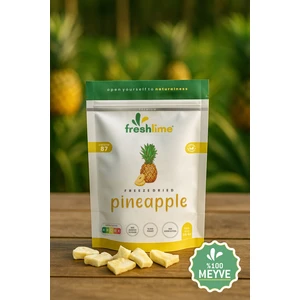 Ananas Kuru Meyve Cipsi - Dondurularak Kurutulmuş Freeze Dried Çıtır Ananas