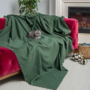 Latuda Concept Kaymaz Koltuk Örtüsü Çift Taraflı Mikrofiber Şönil 175x215 cm Yeşil – Kedi Köpek ve Çocuk Dostu