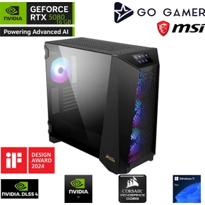 Prospect PS09 / Amd Ryzen 7 9800X3D / X870 / 64GB Ddr5 6000MHZ Ram / RTX5080 16GB / 2tb 14000-14700MB Nvme Gen5 SSD / 360MM Sıvı Soğutma / Windows 11 Pro Workstation Pc