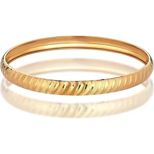 Tuğrul Kuyumculuk 8 Ayar Altın Çizgi Desenli (6 Mm) Bilezik
