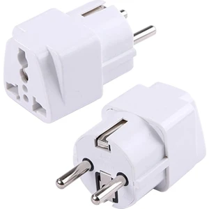 Ab'den Abd/ingiltere/au'ya Soket Dönüştürücü, 250V Ac Seyahat Fiş Soket Adaptörü, Avrupa Ülkeleri Şarj Evrensel Fiş/soket Dönüştürücü Adaptörü 1 Adet