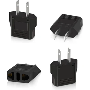 Seyahat Adaptörü Ab Adaptörü Abd Fişi Seyahat Fişi Almanya - Abd Fiş Adaptörü Avrupa/abd/çin/japonya/kanada/meksika Evrensel Adaptör Siyah Priz 1 Adet