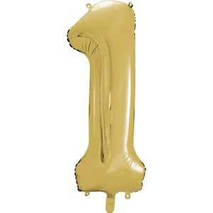 1 Adet 34 Inç 76 Cm Gold Folyo Balon Helyum Balon 1 Yaş Balonu 1 Rakam Balon