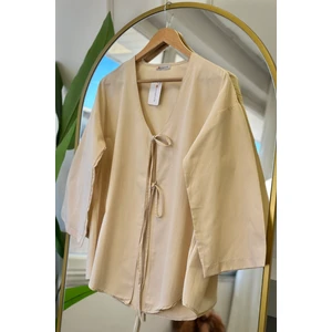 Taş Ön Bağlamalı Kimono